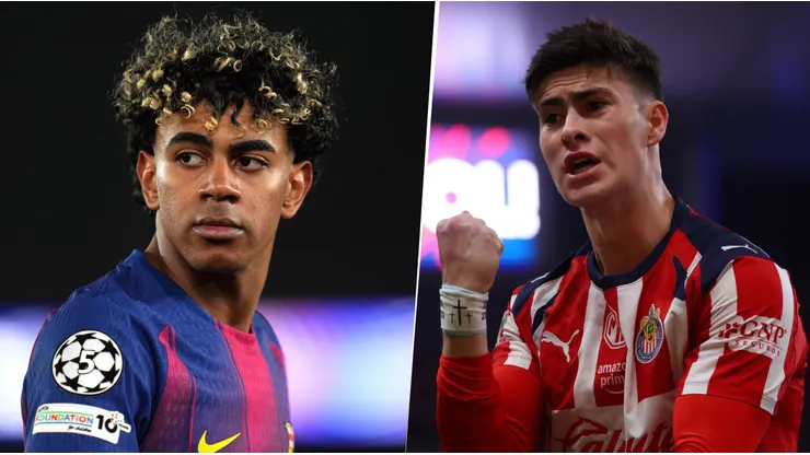 Los goles de Hormiga González con Chivas vs los de Lamine Yamal en Barcelona