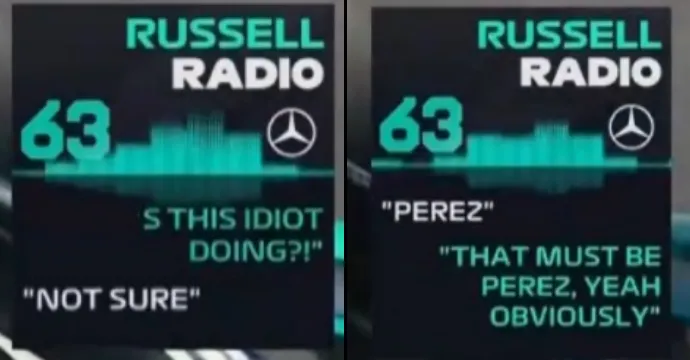 Captura de la radio de George Russell