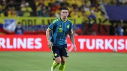 James Rodríguez jugando ante Croacia.