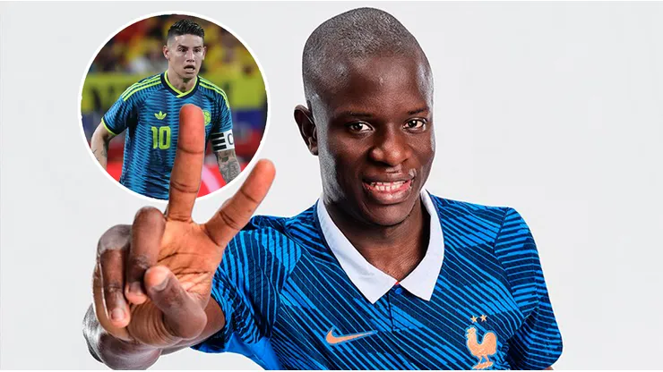 N'Golo Kanté destacó a James Rodríguez en la previa del amistoso