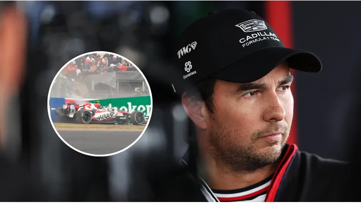 Checo Pérez opinó sobre el accidente de Oliver Bearman