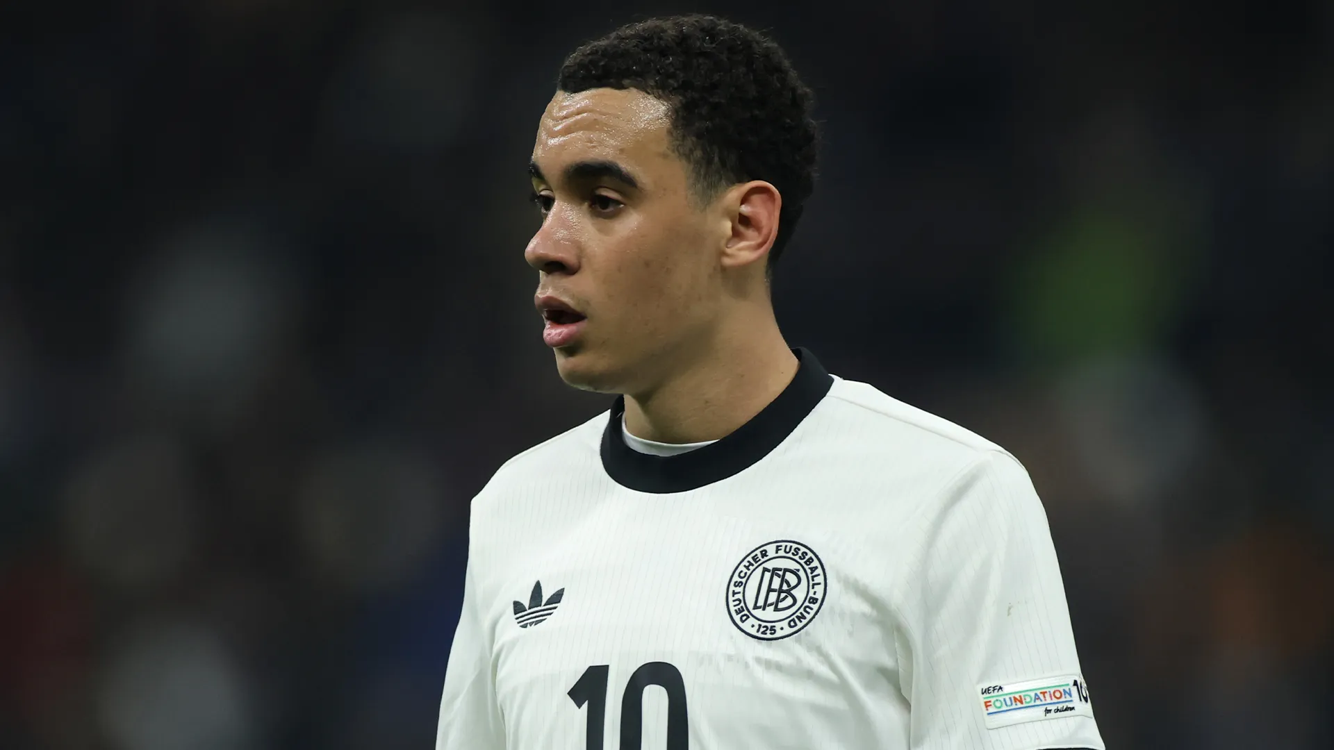 Jamal Musiala lleva la 10 en la Selección de Alemania (GETTY IMAGES)