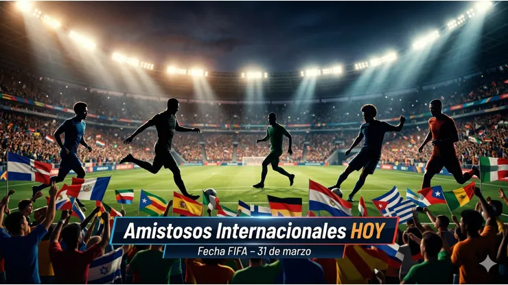 Los amistosos de hoy martes 31 de marzo.