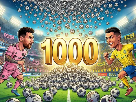 Lionel Messi volvió a convertir y así quedó la carrera por los 1000 goles con Cristiano Ronaldo