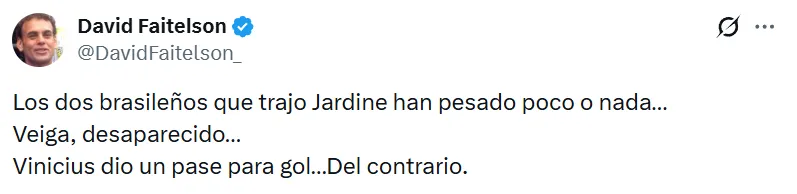 La opinión de David Faitelson (Captura de X)