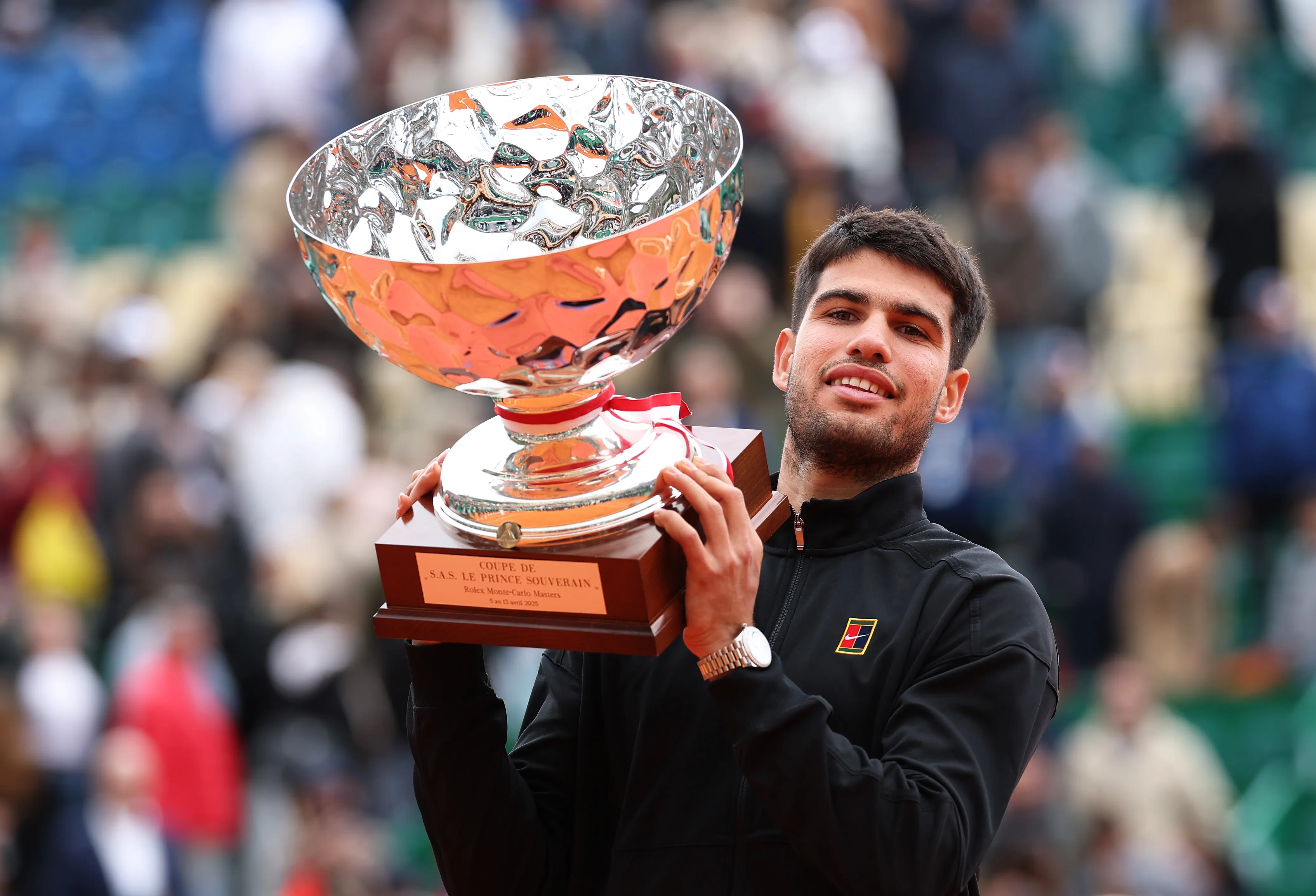 Carlos Alcaraz campeón en 2025 (Getty Images)