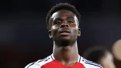 Bukayo Saka, el gran ausente en Lisboa dentro del equipo de Arsenal