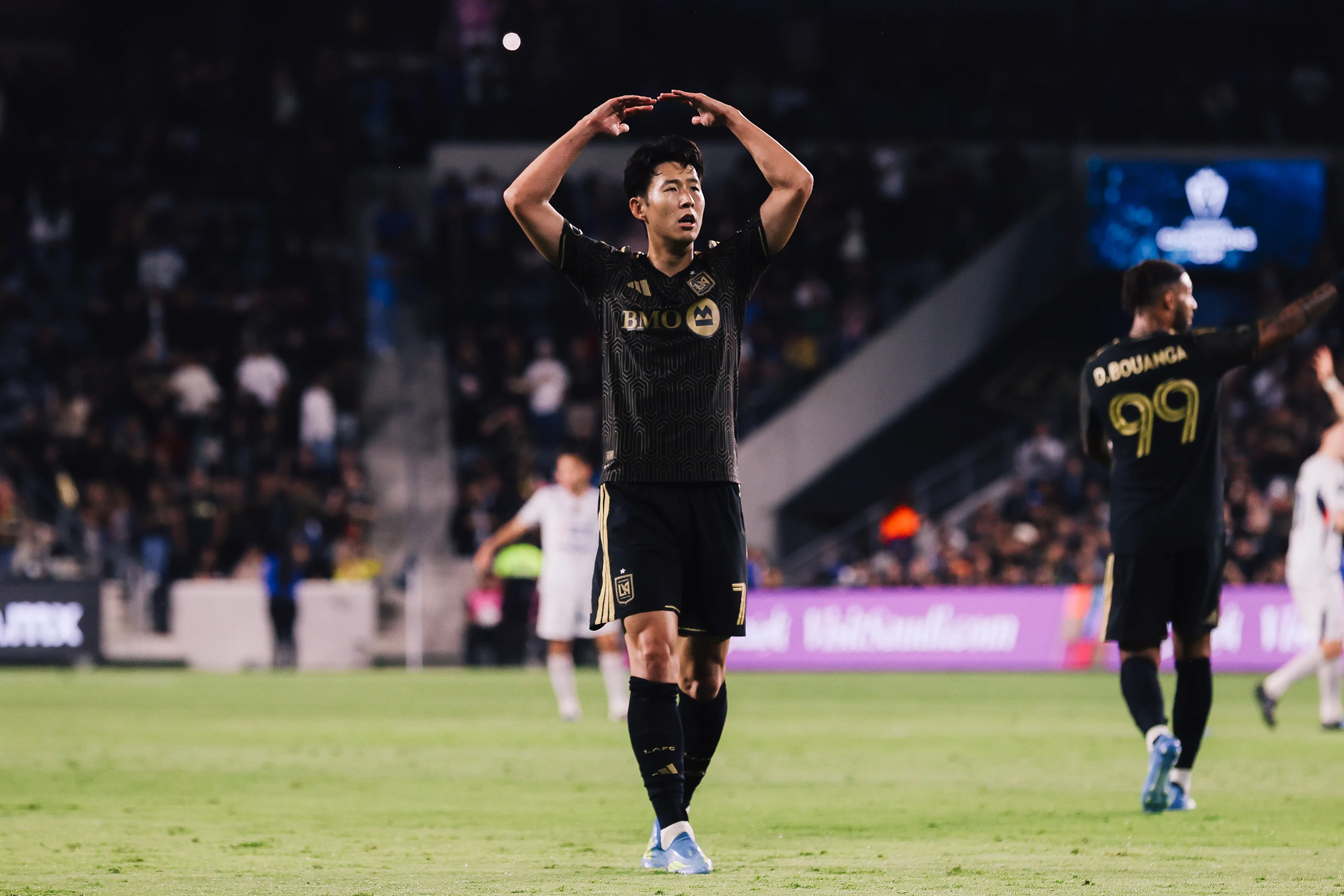 El festejo de Heung-Min Son tras el primer gol [Foto: LAFC]