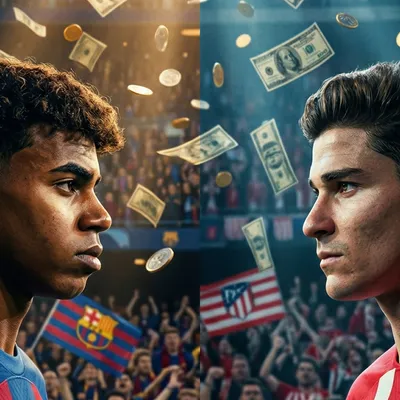 Mientras Lamine Yamal cuesta 200 millones, el valor de mercado de Julián Álvarez