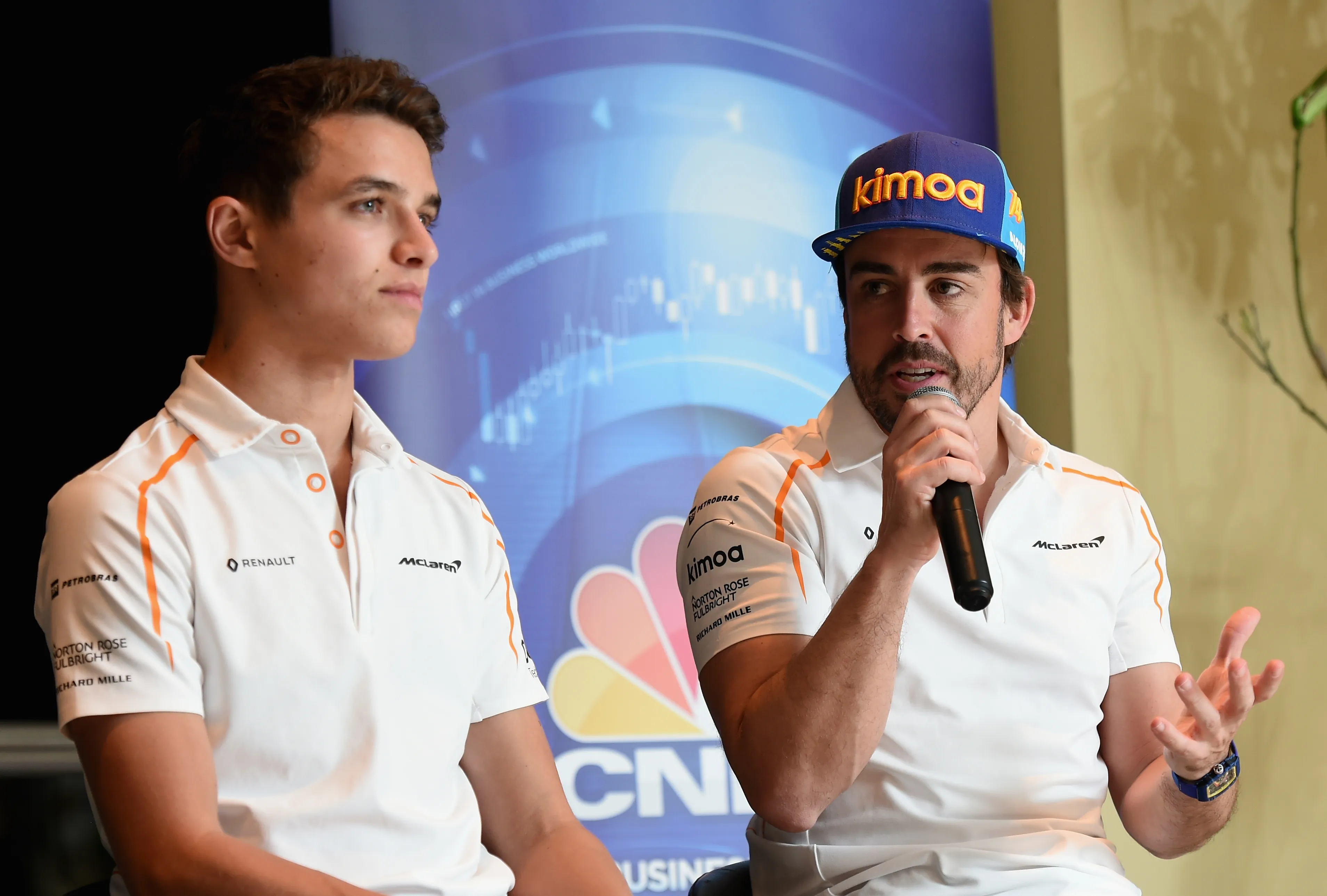 Fernando Alonso y Lando Norris fueron compañeros en McLaren (GETTY IMAGES)