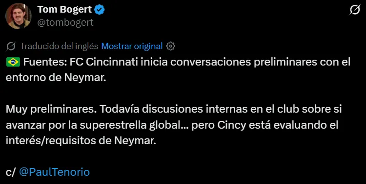 Foto: captura de pantalla de la cuenta de X de Tom Bogert