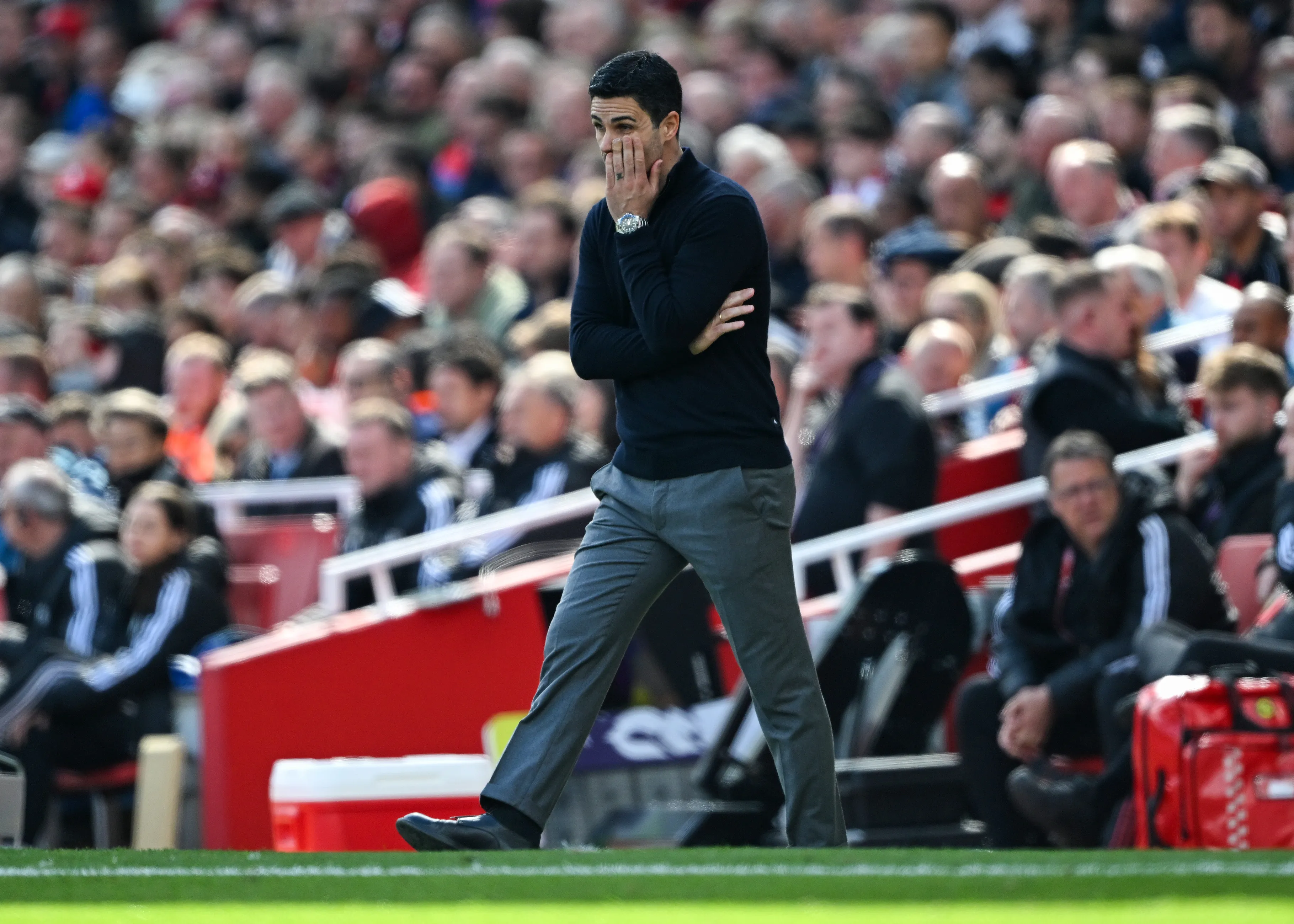 Mikel Arteta, preocupado tras la derrota de Arsenal (Getty Images)