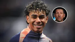 Lamine Yamal le habló a Diego Simeone