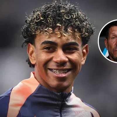 El curioso pedido de Lamine Yamal a Simeone antes del partido por Champions