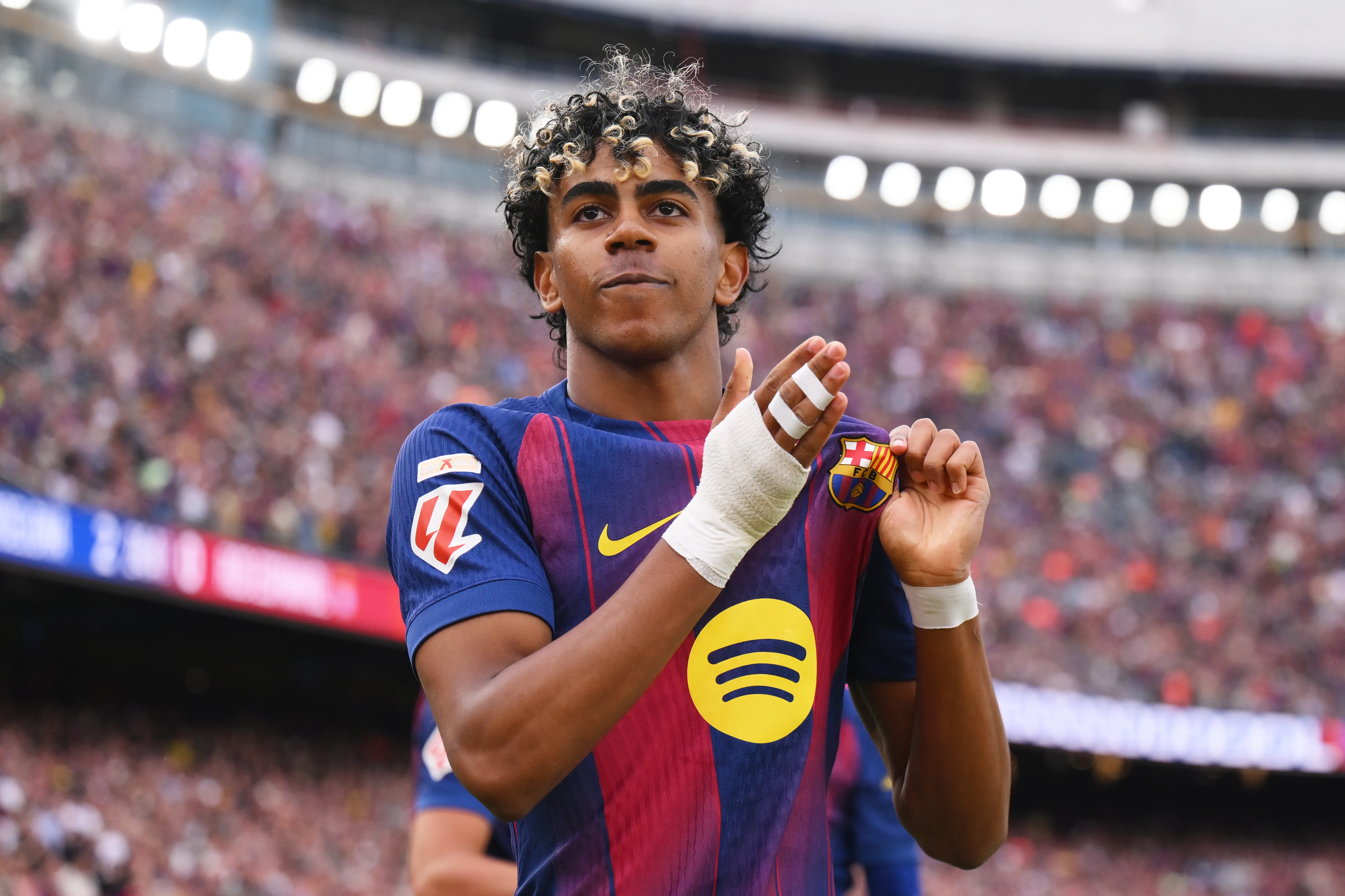 Yamal en Barcelona (Getty Images)