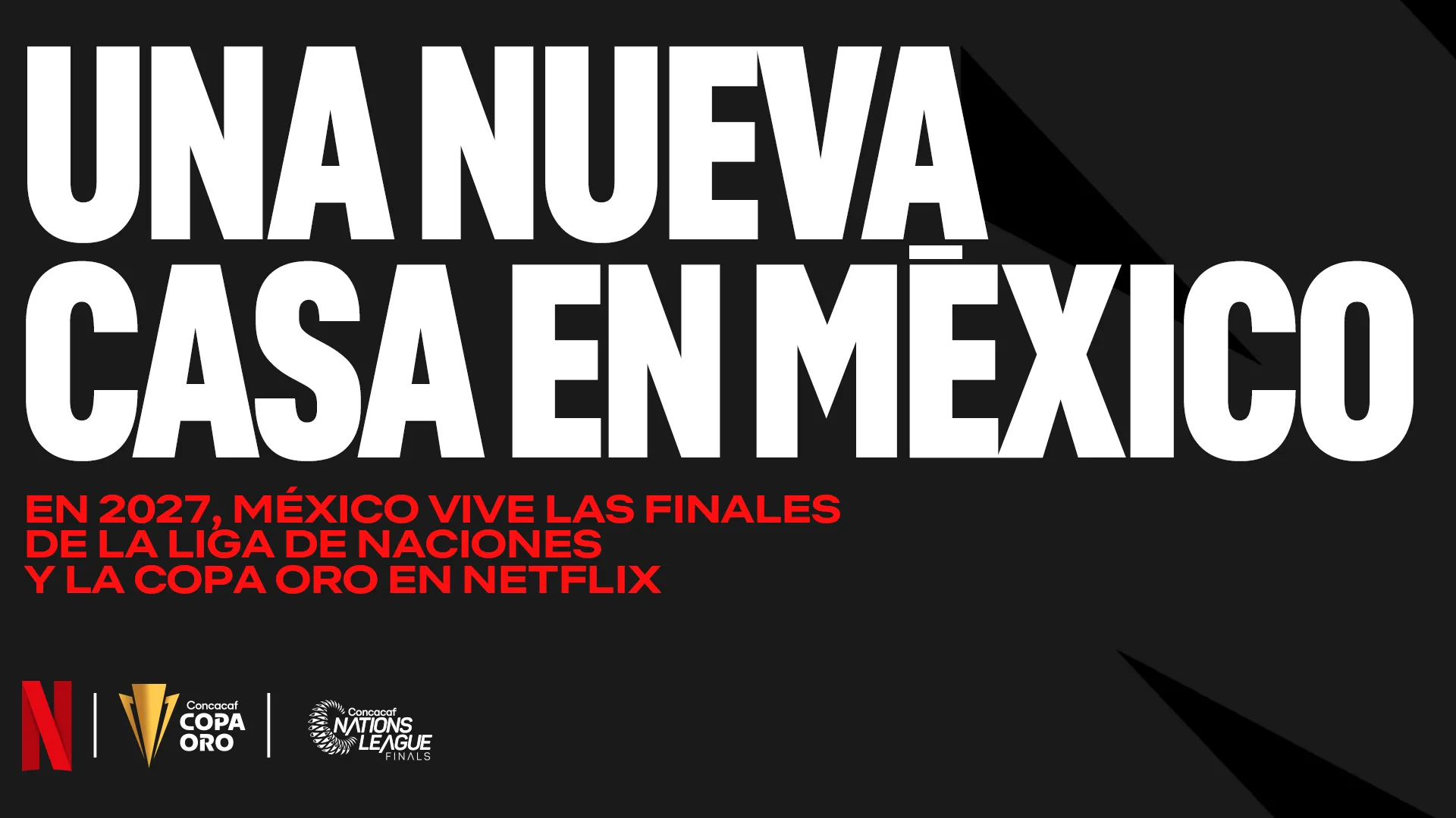 Así se anunció el acuerdo entre Concacaf y Netflix (@NetflixLAT)