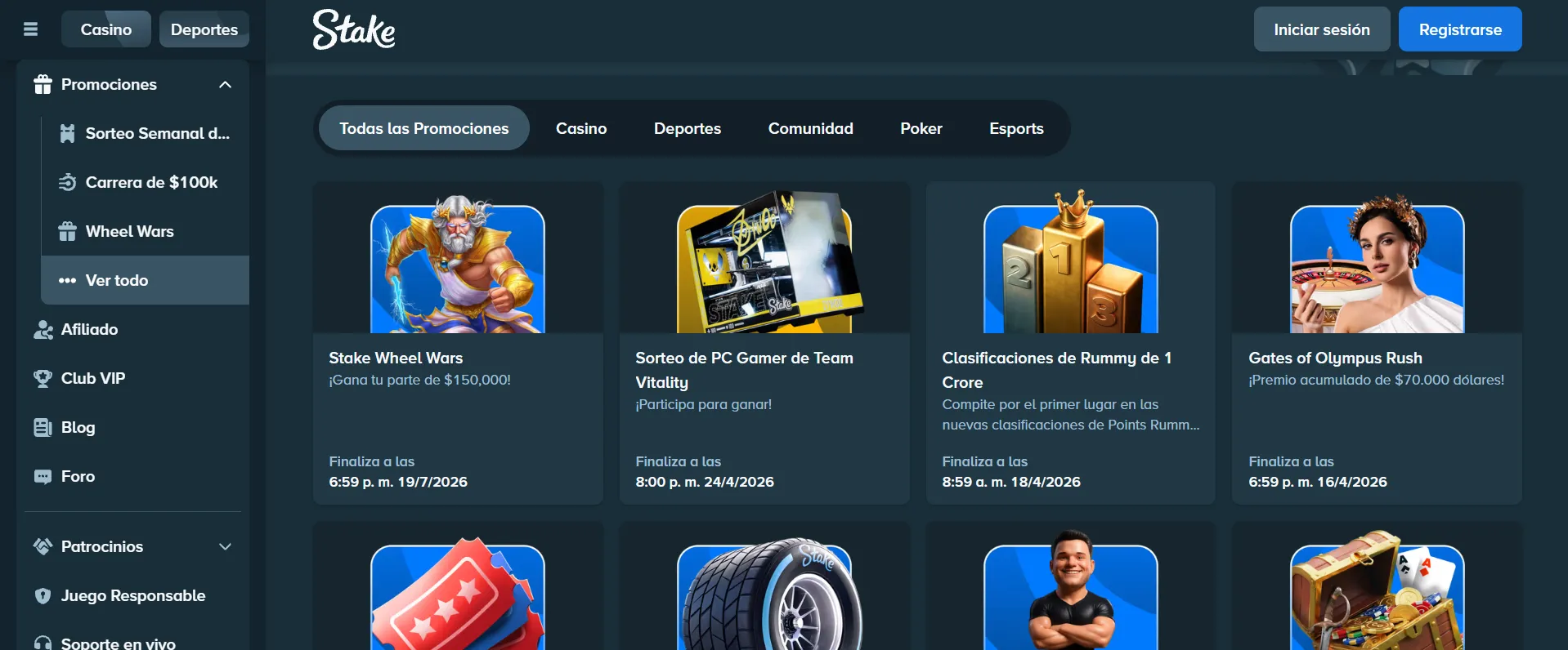 Stake bono de bienvenida