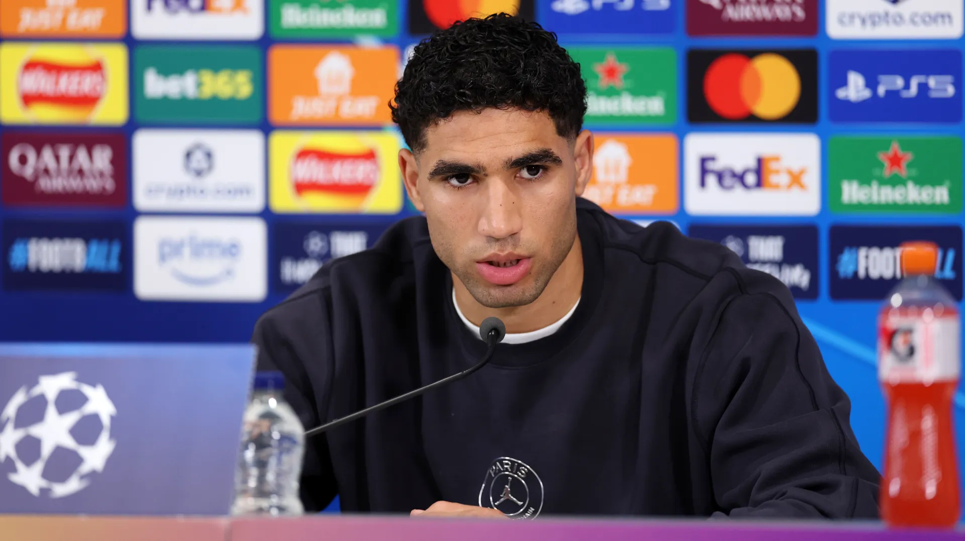 Achraf Hakimi se reencontrará con Luis Diaz. (GETTY IMAGES)