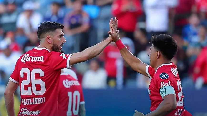 Los goleadores de la noche [Foto: Toluca FC]