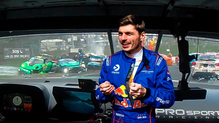 Max Verstappen no pudo completar la carrera en Nürburgring