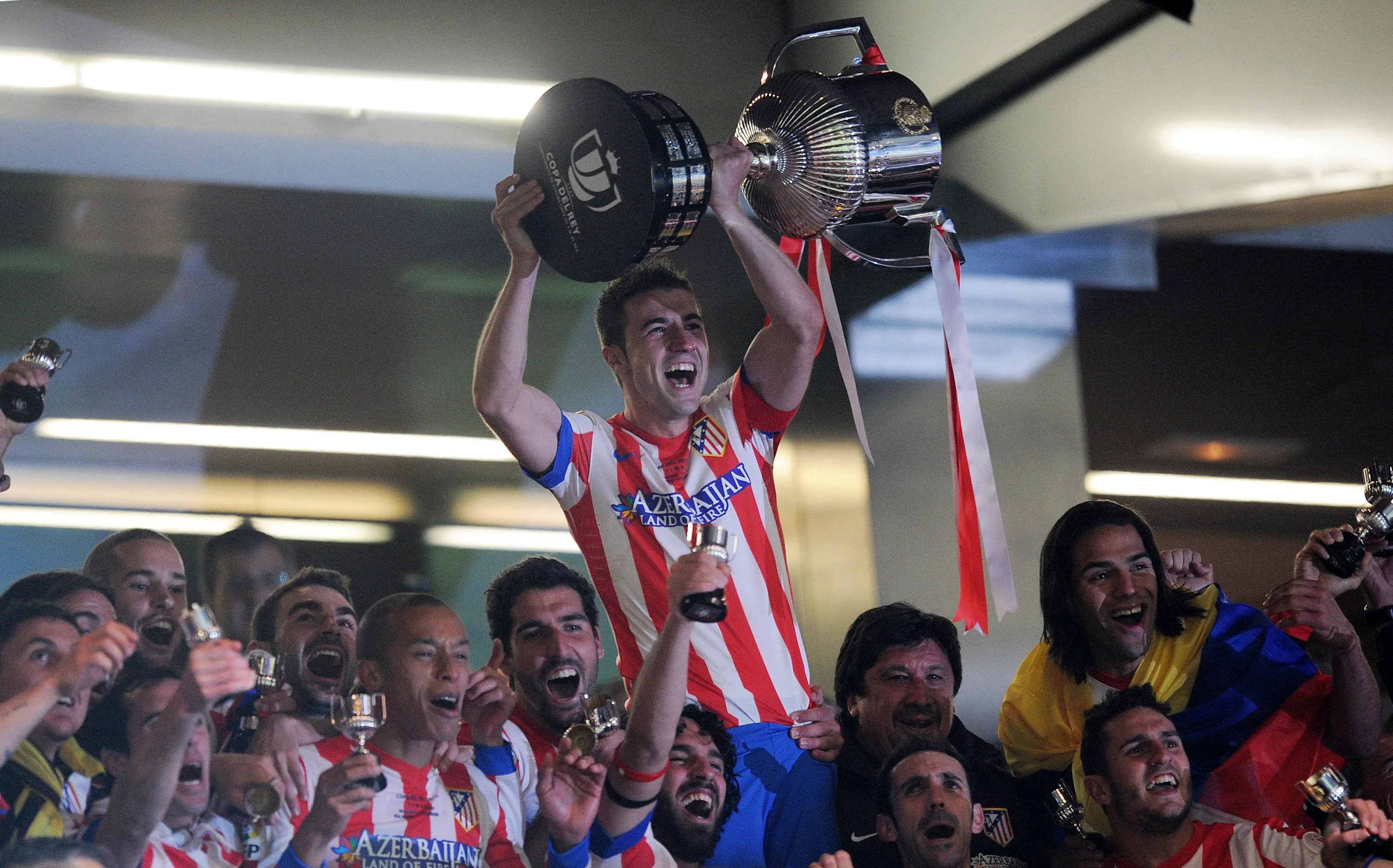 Atletico de Madrid celebra la Copa del Rey Final de 2013 (Getty Images)
