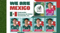 Los 18 jugadores de México en el álbum Panini