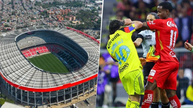 El partido entre América y Toluca fue picante