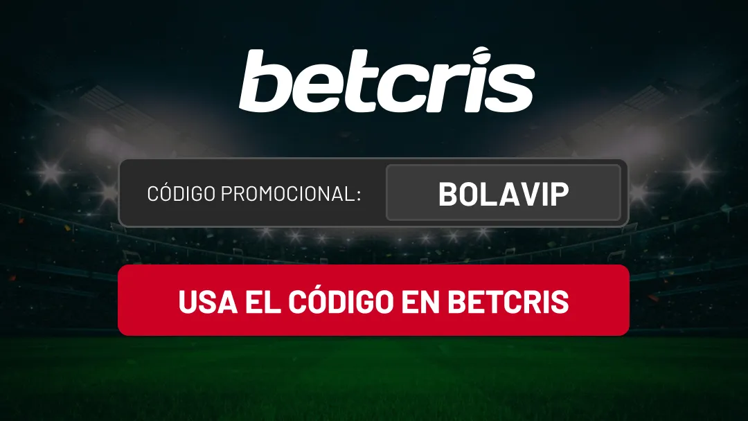 Codigo promocional Betcris  BOLAVIP - bolavip mx 