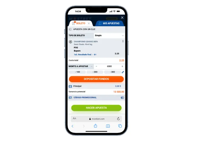 Como hacer apuestas desde la mostbet app