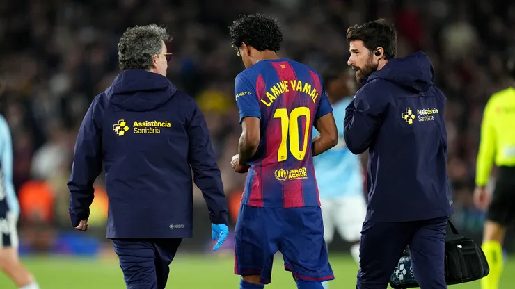 Lamine Yamal sufrió una lesión ante Celta de Vigo