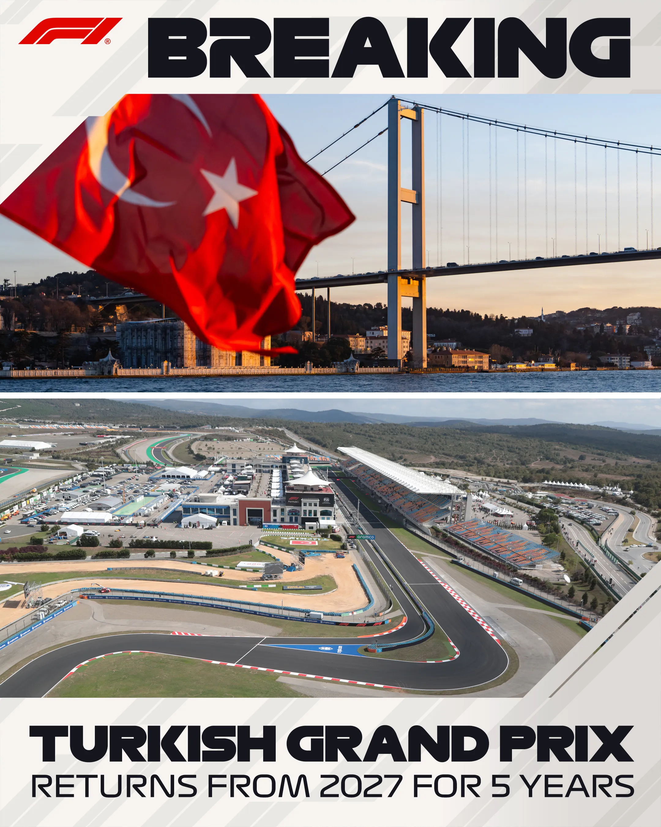 El anuncio oficial del regreso de Turquía al calendario (@F1)