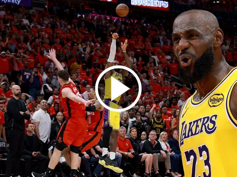 Más de 4 millones de reproducciones: así fue la jugada viral de LeBron ante Houston Rockets