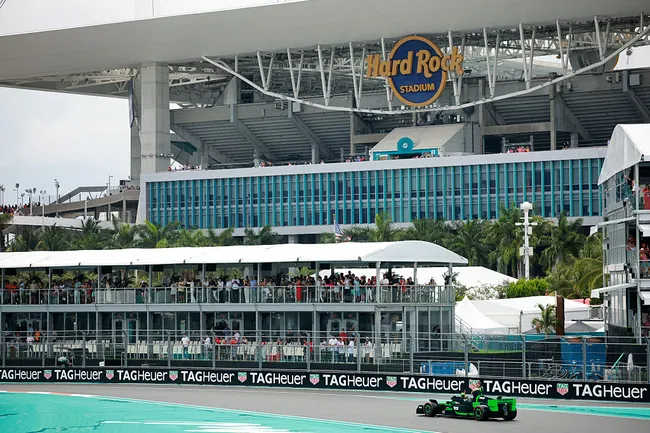 El Hard Rock Stadium de Miami, Florida, está listo para vibrar con la Fórmula 1 (Getty Images)