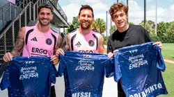 Rodrigo De Paul, Lionel Messi y Franco Colapinto