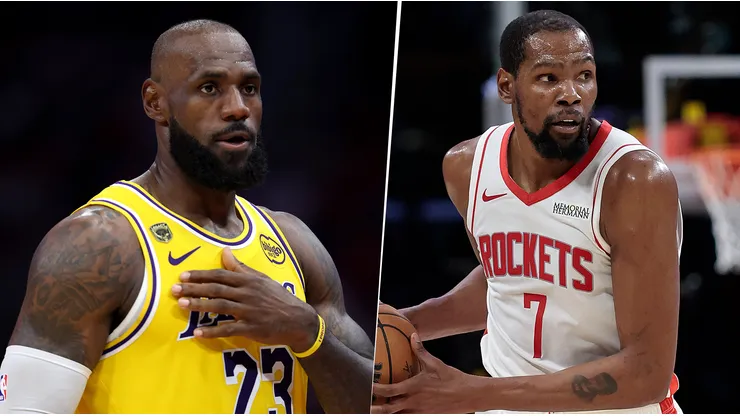 LeBron James y Kevin Durant, estrellas de la NBA