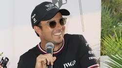 Checo Pérez sonríe durante el Gran Premio de Miami 2026