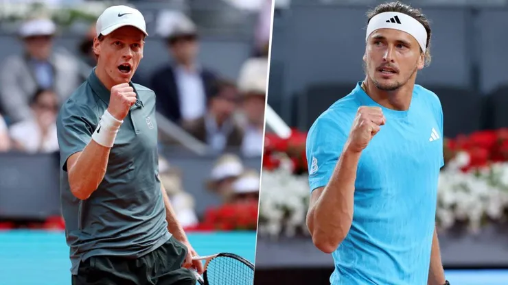 Jannik Sinner y Alexander Zverev