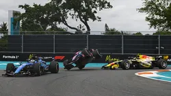 Liam Lawson tocó a Pierre Gasly en la carrera del GP de Miami 2026
