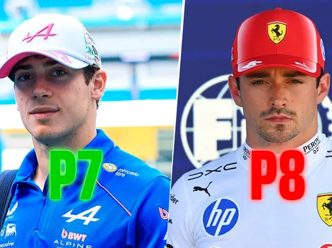 Leclerc fue sancionado y cayó hasta el P8 en el GP de Miami: sube Colapinto