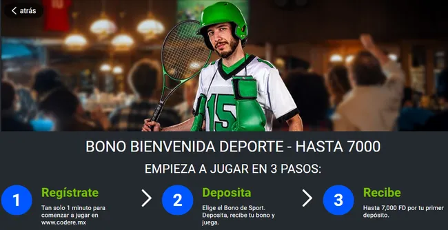 Codere opiniones bono de bienvenida - bolavip mx