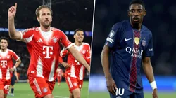 Harry Kane y Ousmane Dembélé, figuras de Bayern Múnich y PSG