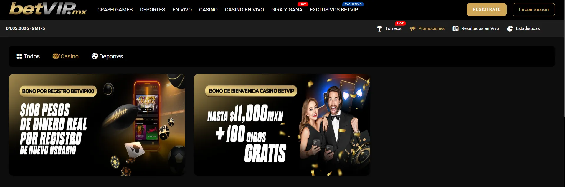 BetVIP casino bonos de bienvenida diponibles