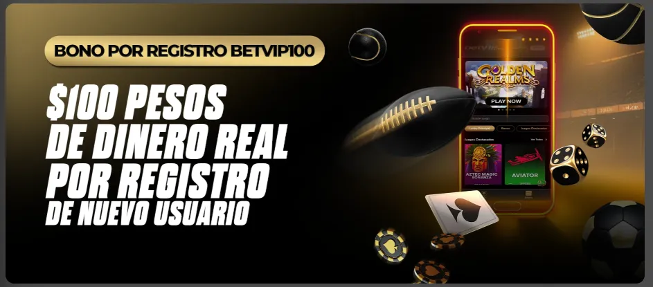 BetVIp casino bono por registro en México