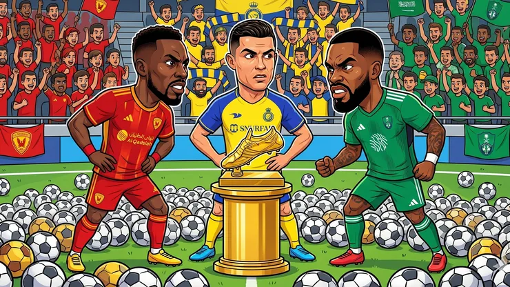Cristiano Ronaldo, Julián Quiñones e Ivan Toney luchan por ser el máximo goleador de la Saudi Pro League 2025-26