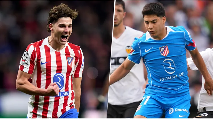 Julián Álvarez y Obed Vargas son compañeros de equipo en Atlético de Madrid
