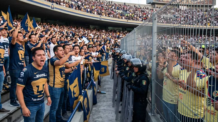 Aficionados de Pumas y América