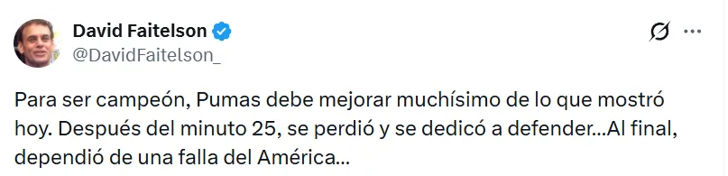 La opinión de David Faitelson (X)