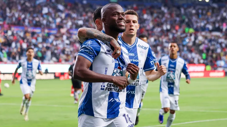Enner Valencia celebra su gol contra Toluca en los cuartos de final del Torneo Clausura 2026.