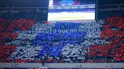 Aficionados de Cruz Azul en el Estadio Banorte