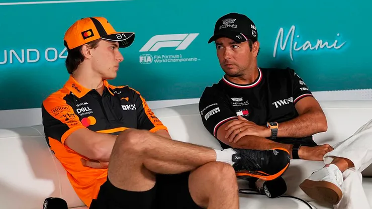 Oscar Piastri se comparó con Checo Pérez